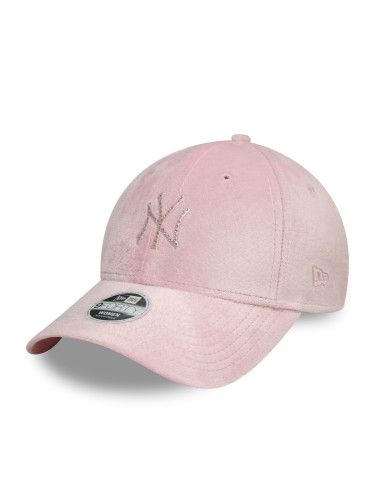 Шапка с козирка New Era New York Yankees Diamante Velour 9Forty 60595353 Розов