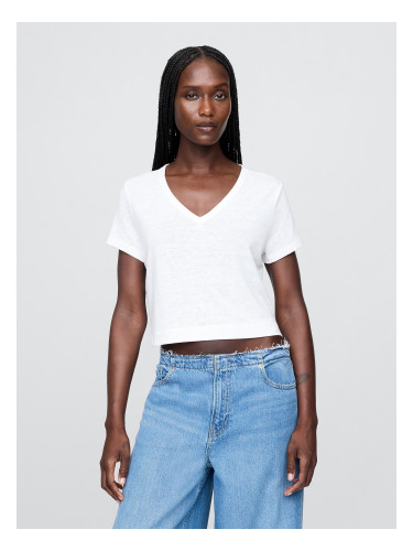 GAP Linen crop t-shirt - Women's