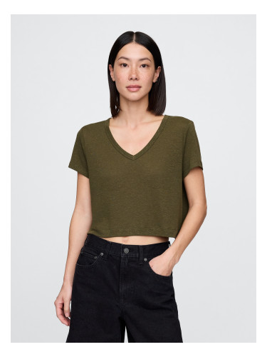 GAP Linen crop t-shirt - Women's