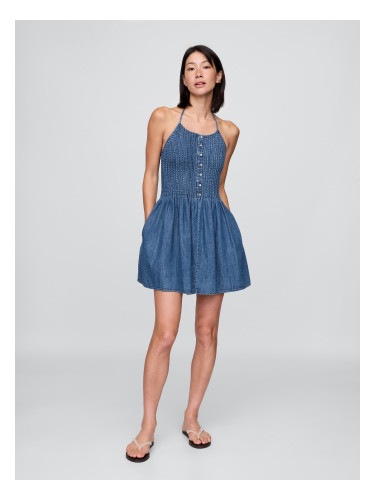 GAP Denim mini dress with pockets - Women's
