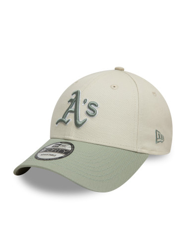Шапка с козирка New Era Oakland Athletics World Series Patch 9FORTY 60595244 Бежов