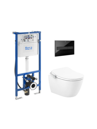 Комплект тоалетна In-Wash Ona със седалка с подгряване + вградено казанче DUPLO SMART