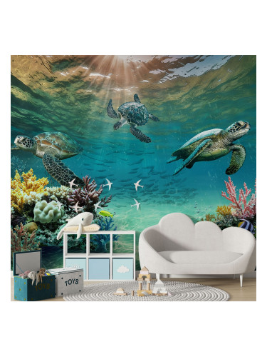 Фототапет Морски свят с костенурки