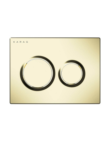 Бутон за вградено тоалетно казанче Olimpos O230-021 Златен Мат