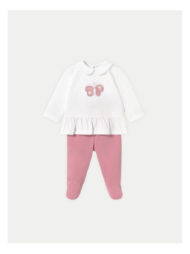 Mayoral Комплект блуза и ританки 1586 Розов Regular Fit