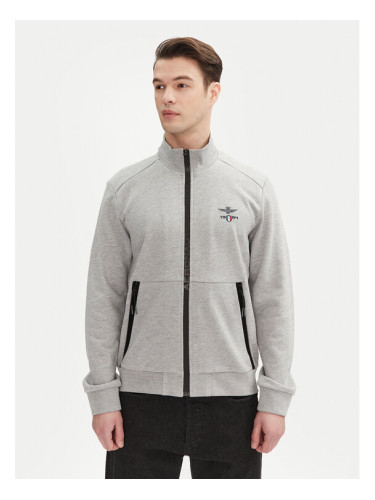 Aeronautica Militare Суитшърт 251FE1986F581 Сив Regular Fit