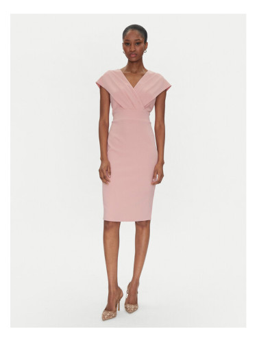 Rinascimento Коктейлна рокля CFC0122760003 Розов Regular Fit