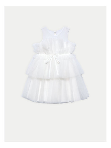 Abel & Lula Елегантна рокля 5036 Бял Regular Fit