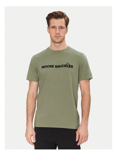 Moose Knuckles Тишърт Conway M15MT760 Зелен Regular Fit