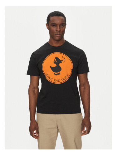 Save The Duck Тишърт DT0825M BESY20 Черен Regular Fit