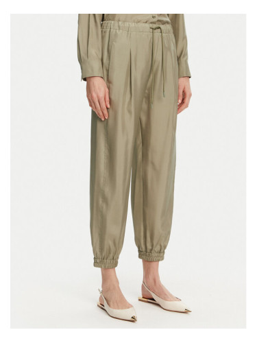 Marella Текстилни панталони Abetaia 2513131095 Зелен Relaxed Fit