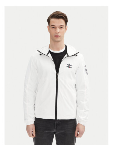 Aeronautica Militare Преходно яке 251AB2204CT3264 Бял Regular Fit