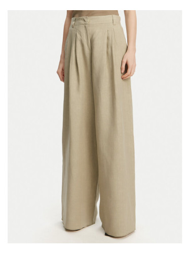 Marella Панталони тип палацо Zama 2513131132200 Каки Regular Fit