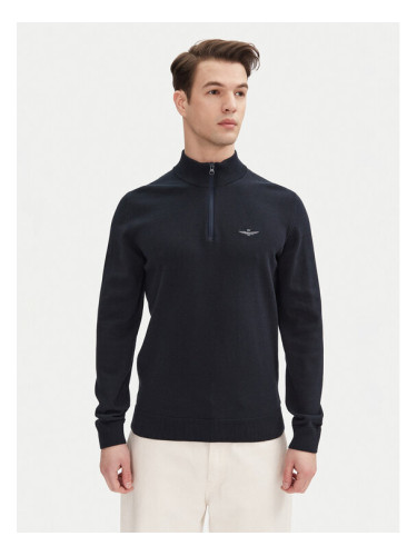 Aeronautica Militare Пуловер 251MA1489L506 Тъмносин Regular Fit
