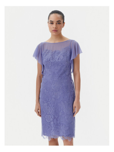 Luisa Spagnoli Коктейлна рокля Paniere 541685 Син Regular Fit