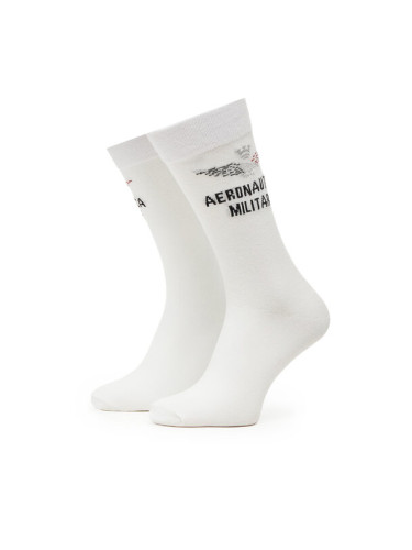 Aeronautica Militare Дълги чорапи 251CZ010L499 Бял