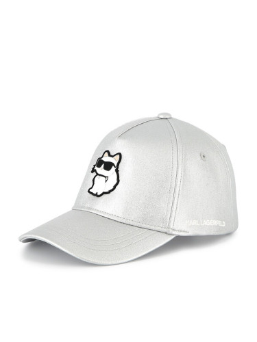 KARL LAGERFELD Шапка с козирка Z30392 Сив