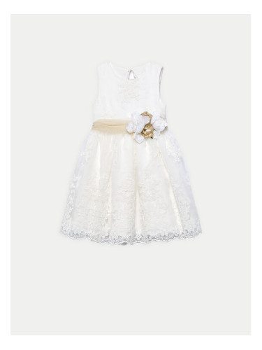 Abel & Lula Елегантна рокля 5037 Екрю Regular Fit