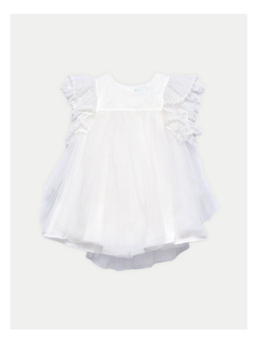 Abel & Lula Елегантна рокля 5002 Бял Regular Fit