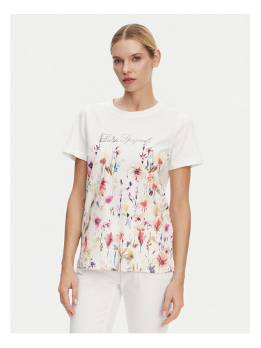 Luisa Spagnoli Тишърт Boemi 542083 Бял Regular Fit