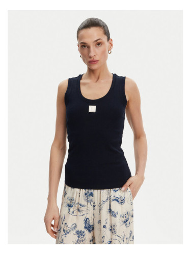Fracomina топ FP25ST2001J40101 Тъмносин Slim Fit
