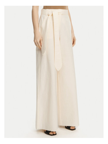 Marella Панталони тип палацо Luca 2513131032 Екрю Wide Leg