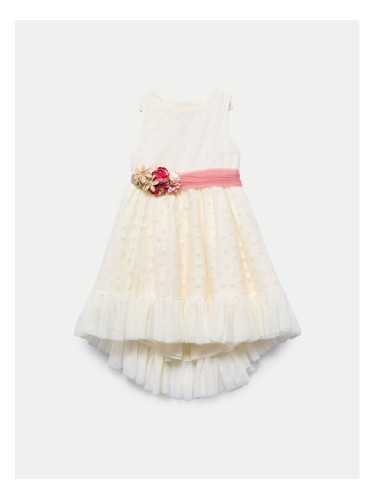 Abel & Lula Елегантна рокля 5047 Екрю Regular Fit