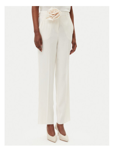 Marella Текстилни панталони Lello 2513131152200 Бял Regular Fit