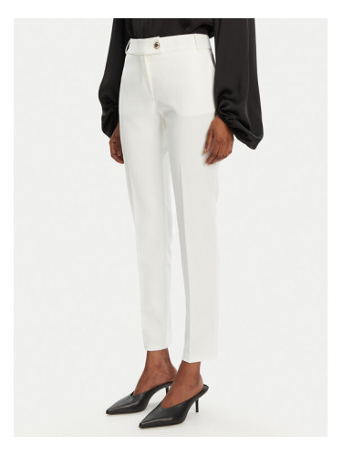 Rinascimento Текстилни панталони CFC0122741003 Бял Regular Fit
