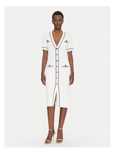 Luisa Spagnoli Плетена рокля Candelotto 100004 Екрю Regular Fit