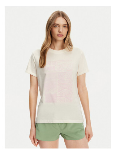 Roxy Тишърт ERJZT05911 Екрю Regular Fit