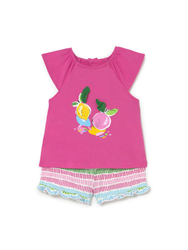 Mayoral Комплект топ и панталонки 1233 Розов Regular Fit