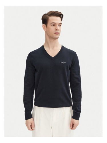 Aeronautica Militare Пуловер 251MA1504L506 Тъмносин Regular Fit