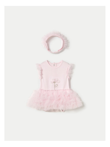 Mayoral Елегантна рокля 1756 Розов Regular Fit