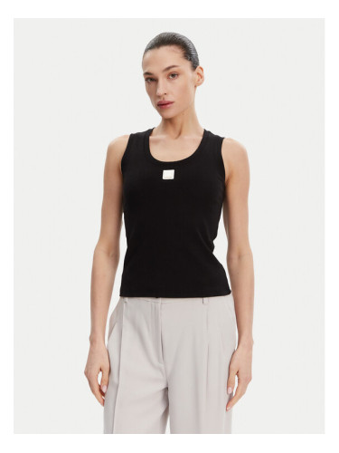 Fracomina топ FP25ST2001J40101 Черен Slim Fit