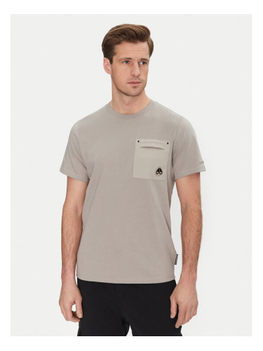 Moose Knuckles Тишърт Dalon M15MT733 Сив Regular Fit