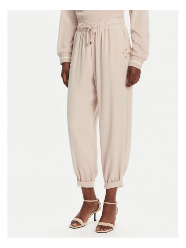 Liu Jo Sport Текстилни панталони TA5138 TS923 Бежов Regular Fit