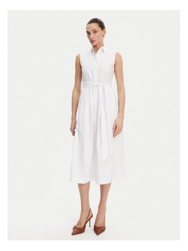 Silvian Heach Рокля тип риза GPP25450VE Бял Regular Fit