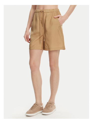 Marella Шорти от плат Borbona 2513141025 Бежов Relaxed Fit