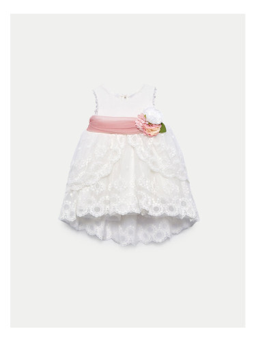 Abel & Lula Елегантна рокля 5012 Бял Regular Fit