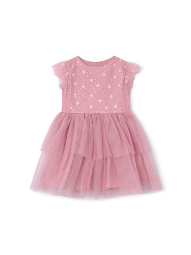 Mayoral Елегантна рокля 3914 Розов Regular Fit