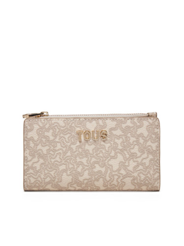 TOUS Портфейл Kaos Mini Lines 2002183501 Бежов