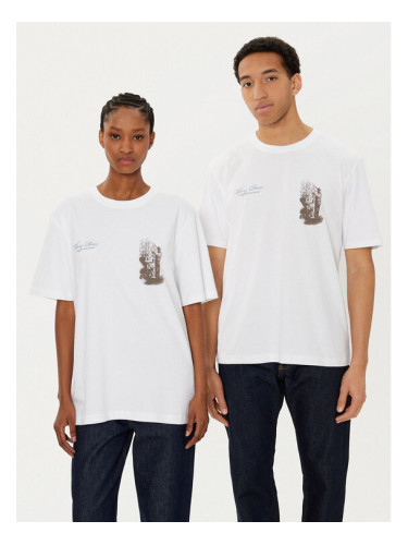 Filling Pieces Тишърт Unisex Gardener 7449985 Бял Regular Fit