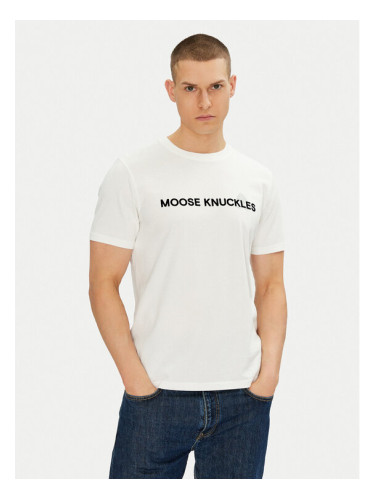 Moose Knuckles Тишърт Conway M15MT760 Екрю Regular Fit