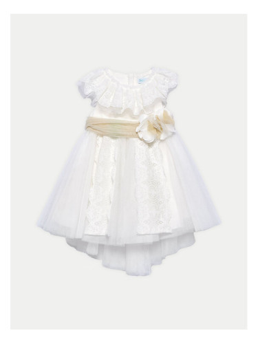 Abel & Lula Елегантна рокля 5006 Бял Regular Fit