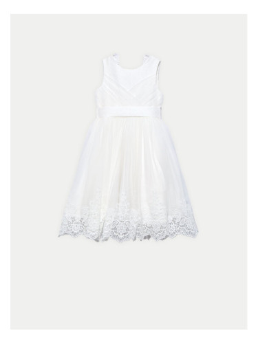 Abel & Lula Елегантна рокля 5033 Бял Regular Fit