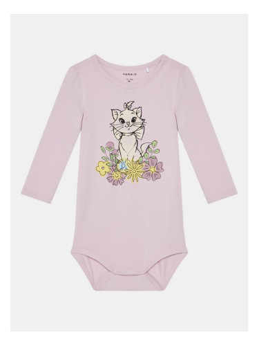 NAME IT Детско боди 13238194 Розов Regular Fit