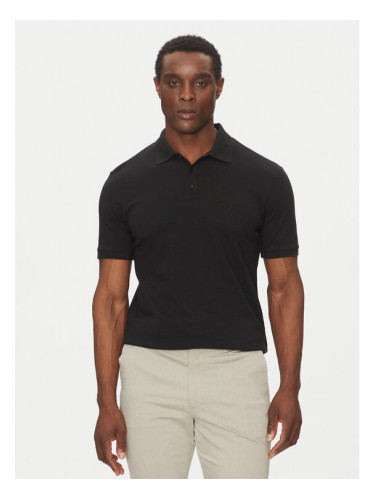 Liu Jo Тениска с яка и копчета QA5157 J0299 Черен Regular Fit