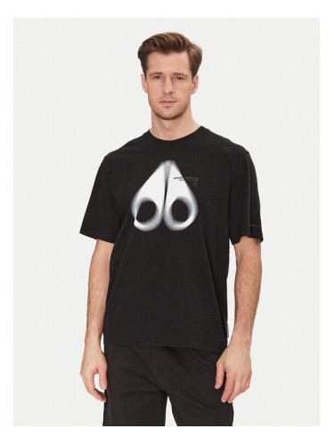 Moose Knuckles Тишърт Maurice M15MT776 Черен Standard Fit