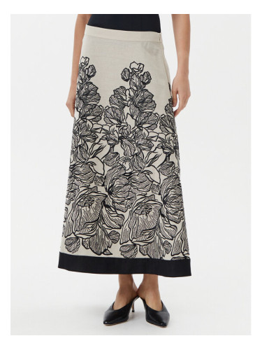 Luisa Spagnoli Пола тип трапец Terra 541990 Екрю Regular Fit